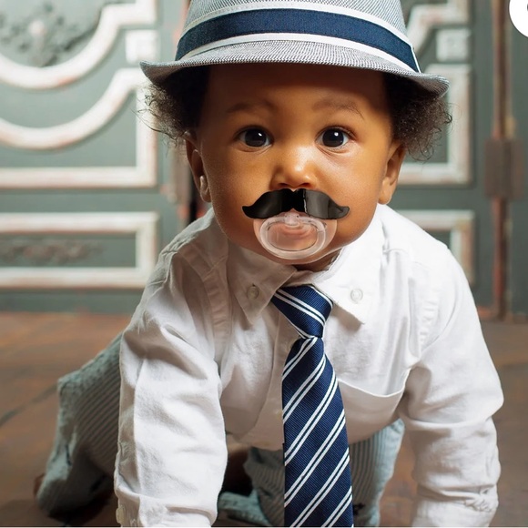 Fred Chill Baby Mustache Pacifier - NIP - Picture 3 of 4